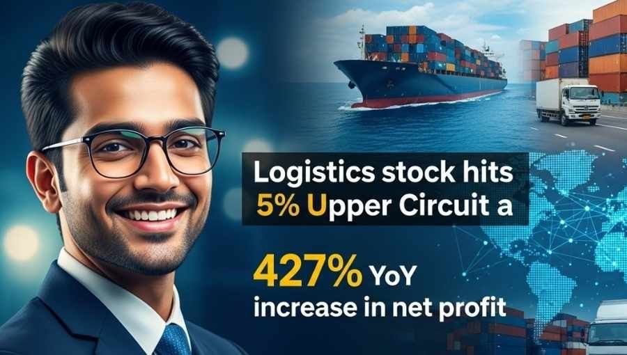 Logistics Stock Hits 5 Percente Upper Circuit